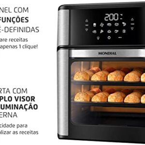 Fritadeira Air Fryer Forno Oven 12 Litros Mondial