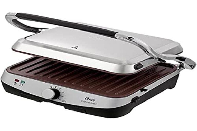 Grill Oster Bioceramic 2 Em 1, 110V, Inox, 1500W, CKSTPA4881