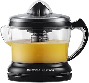 Espremedor de Frutas Turbo Pro 1,3L Preto Bivolt