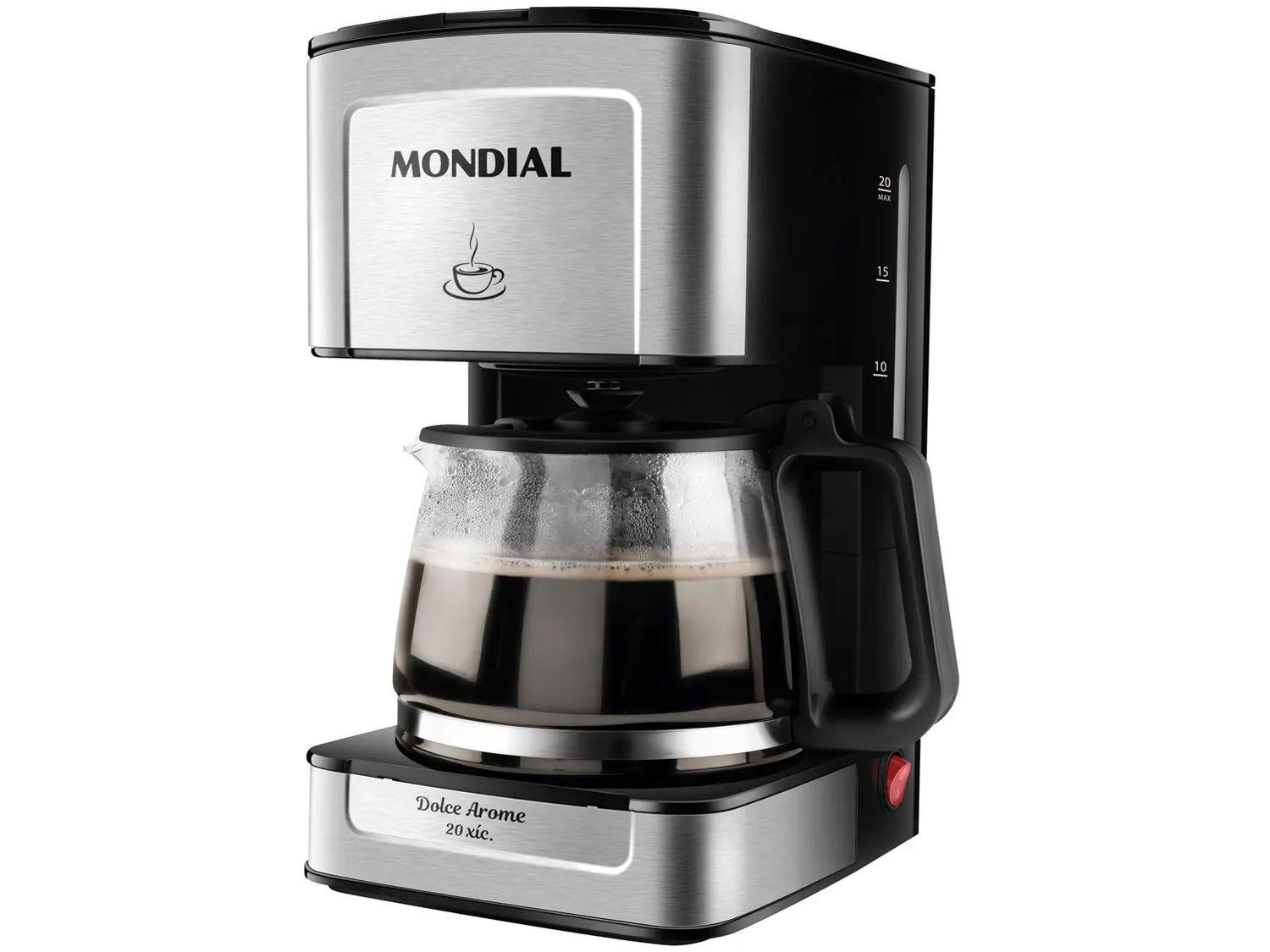 Cafeteira Mondial Dolce Arome preta e inox
