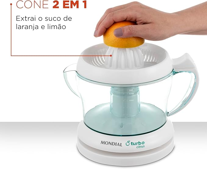 Espremedor Turbo Citrus Mondial Branco 25W 110V