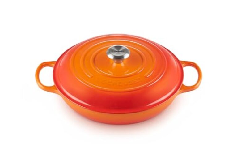 LE CREUSET Caçarola Buffet, 30 Cm - Signature, 2118030, Laranja, Caçarola de Ferro Buffet Le Creuset Signature Laranja 30CM